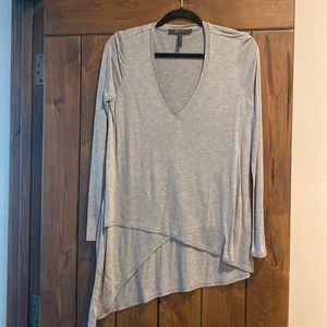 Bcbg long gray tee